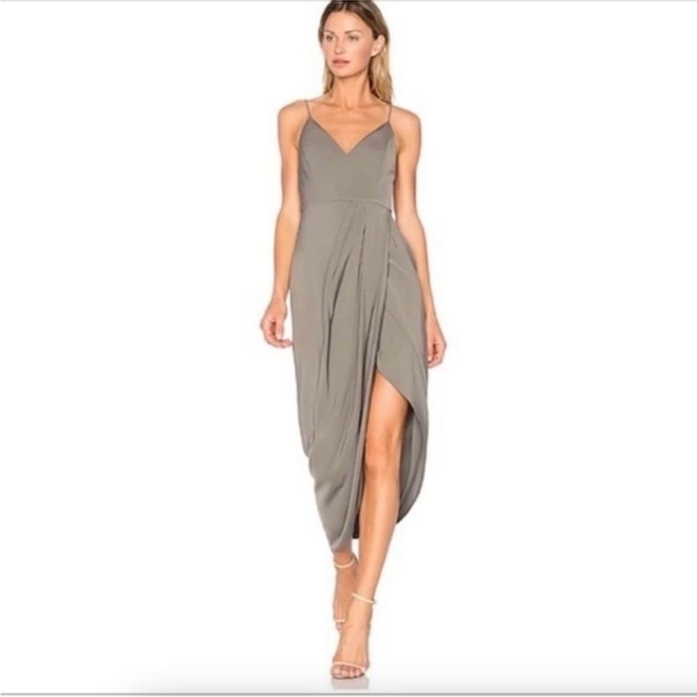 Shona Joy cocktail dress size 6 in Olive